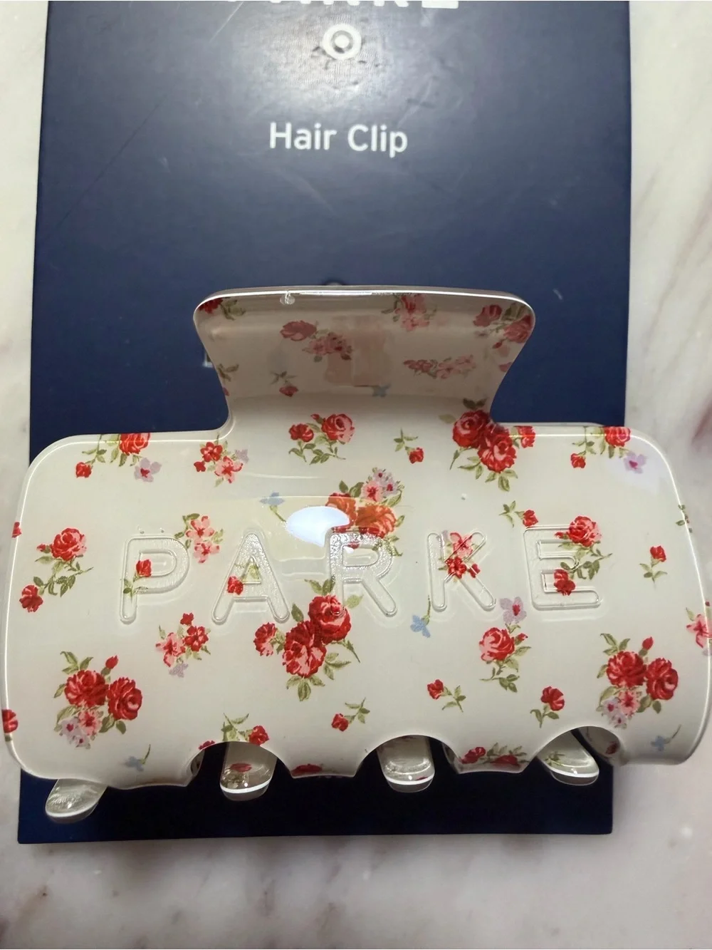 NWT PARKE X Target Collab Floral Claw Clip